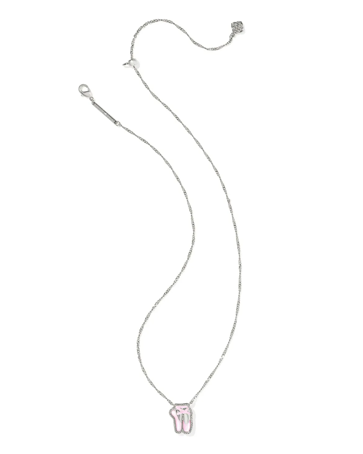 Ballet Silver Short Pendant Necklace