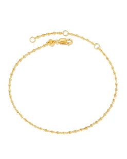 Beaded Satellite Chain Bracelet in 18k Gold Vermeil