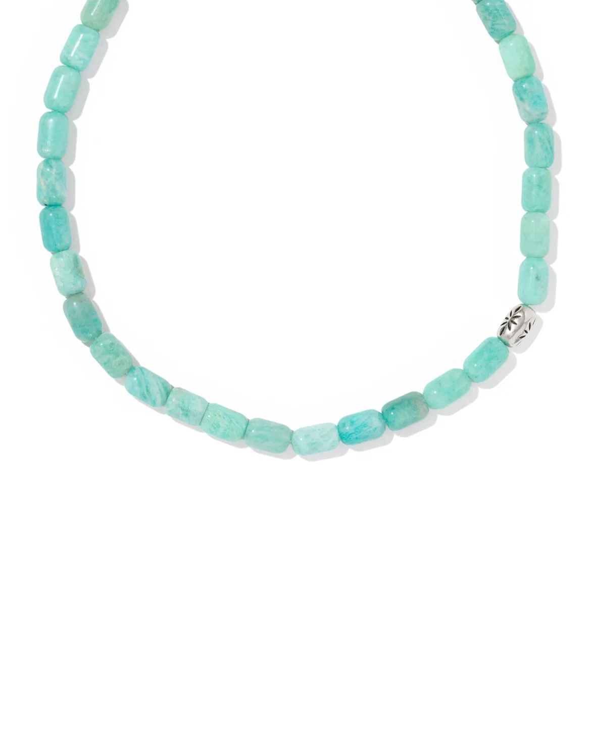 Beaded Vintage Silver Collar Necklace