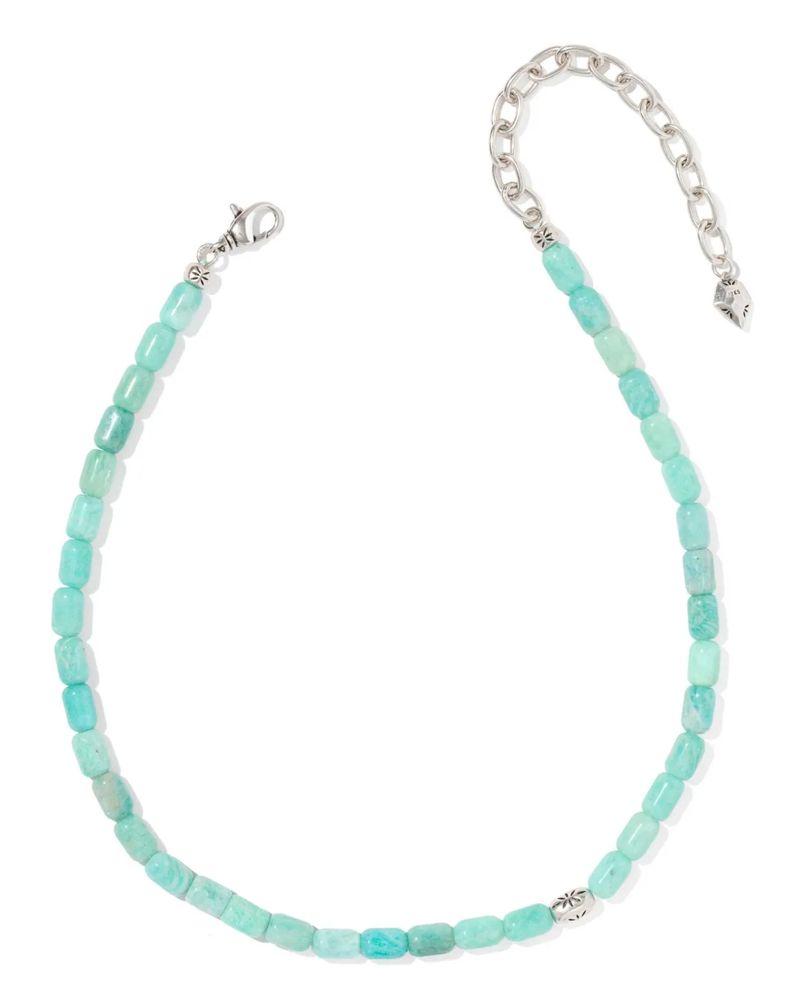 Beaded Vintage Silver Collar Necklace