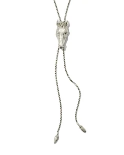 Beau Bolo Necklace in Vintage Silver