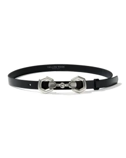 Beau Horse Bit Vintage Silver Belt in Black