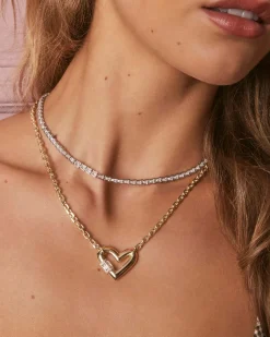 Bella Silver Tennis Necklace