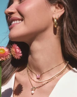 Bold Etched 18k Yellow Gold Vermeil Hoop Earrings