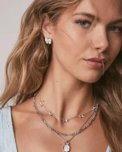 Bow Silver Strand Necklace