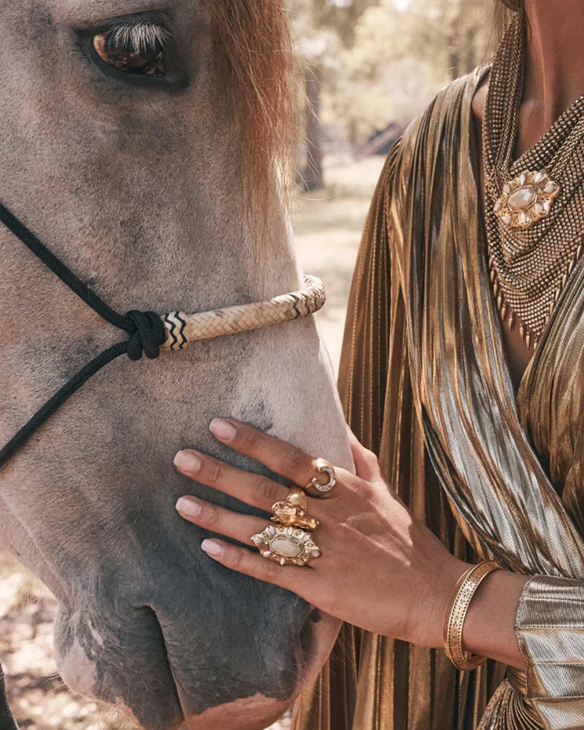Bria Vintage Gold Cocktail Ring