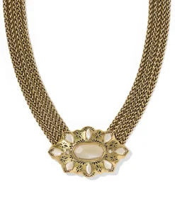 Bria Vintage Gold Statement Necklace