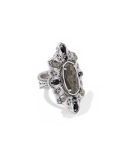 Bria Vintage Silver Cocktail Ring