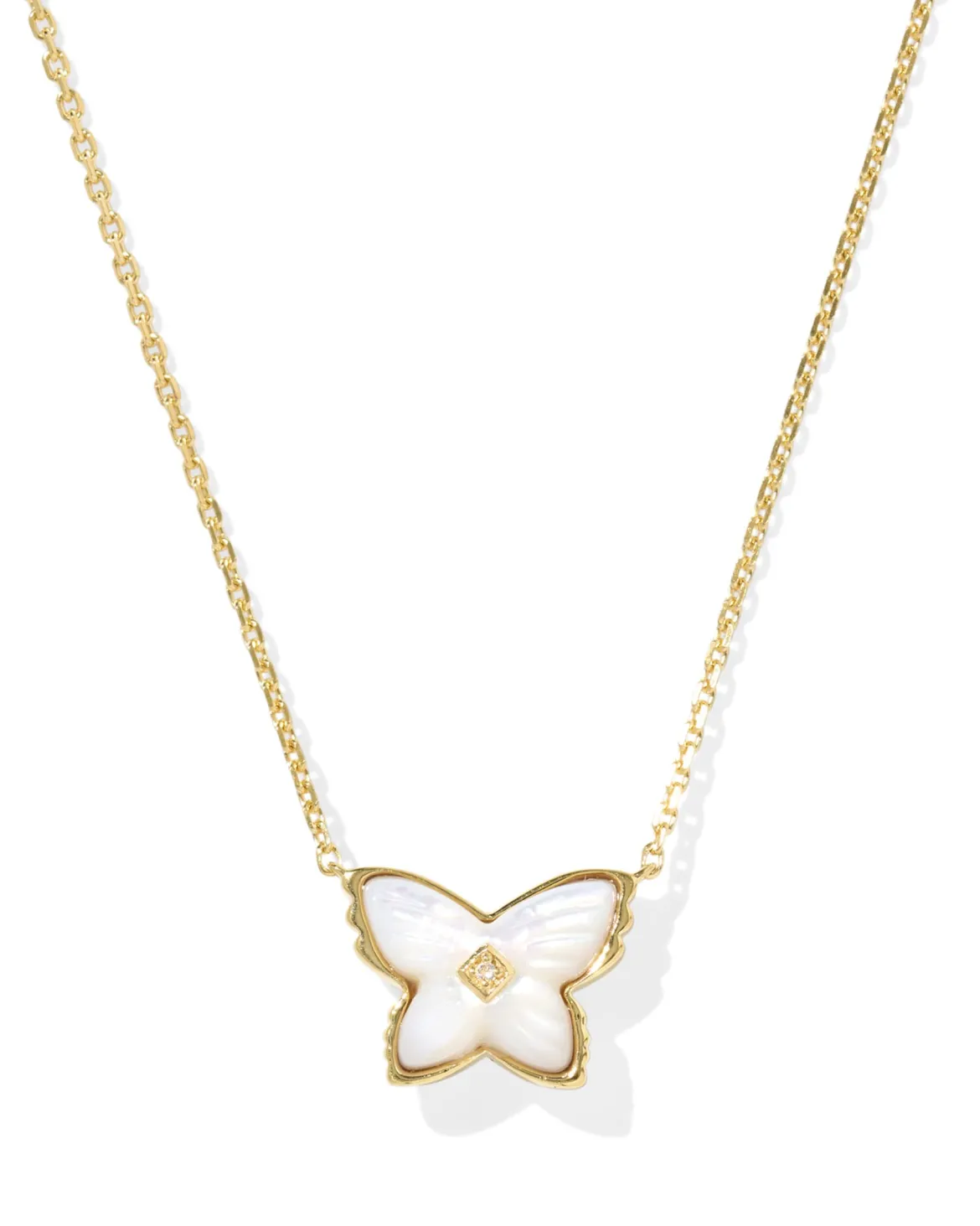 Brinley 18k Gold Vermeil Butterfly Stone Necklace