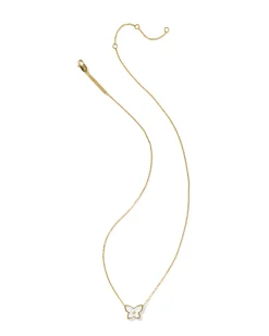Brinley 18k Gold Vermeil Butterfly Stone Necklace
