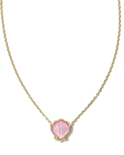 Brynne Shell Gold Short Pendant Necklace
