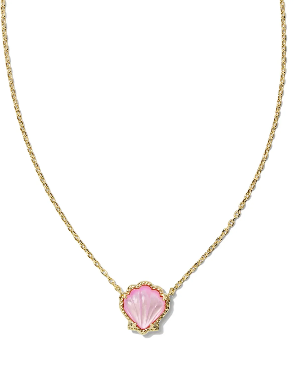 Brynne Shell Gold Short Pendant Necklace