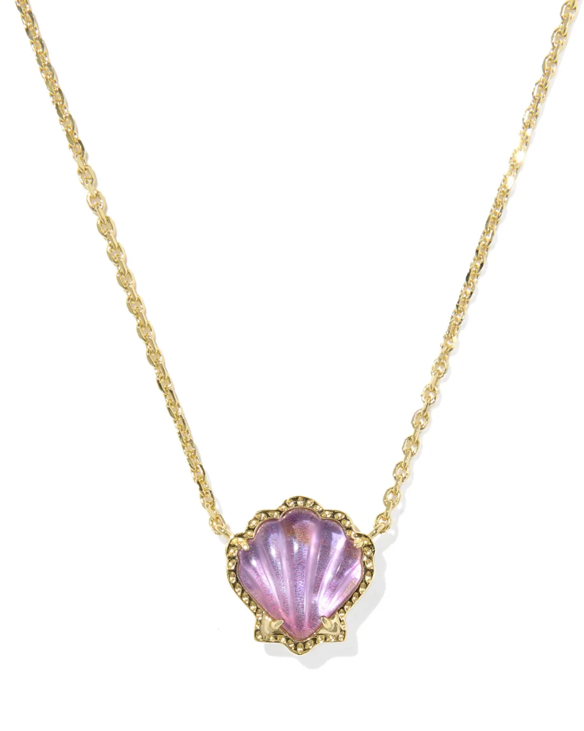 Brynne Shell Gold Short Pendant Necklace
