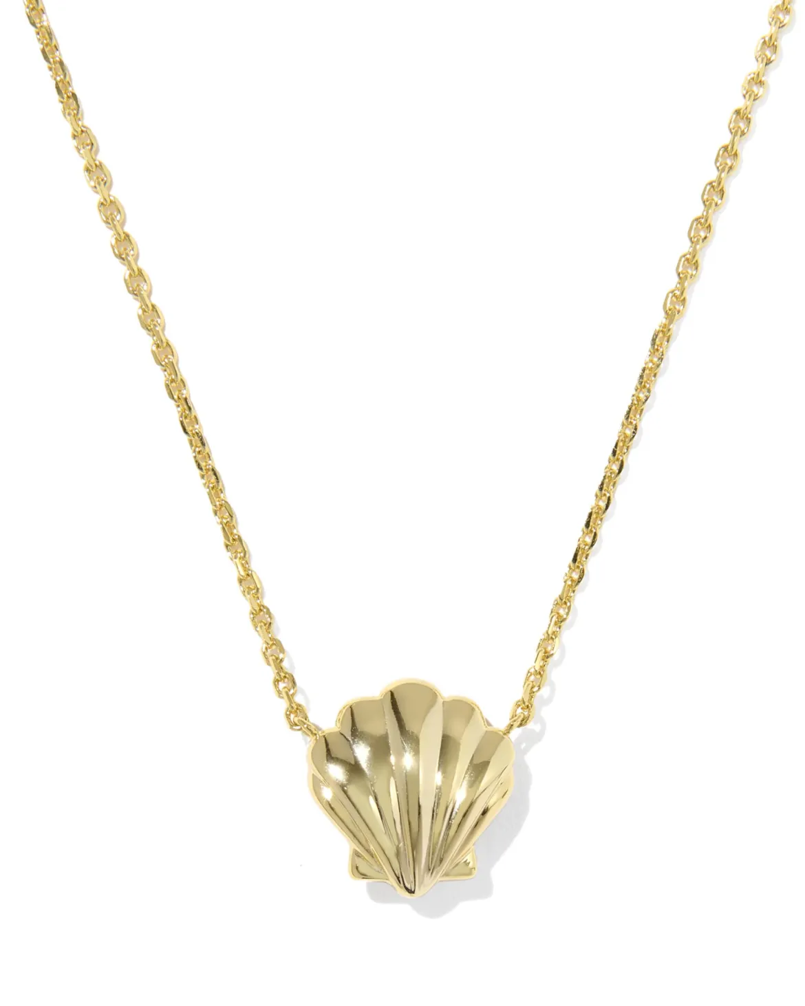 Brynne Shell Gold Short Pendant Necklace