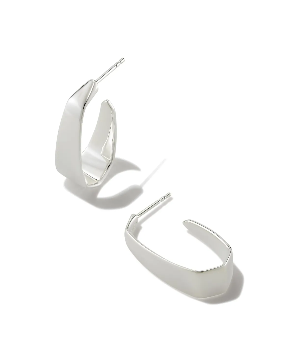 Cadence Hoop Earrings in Sterling Silver