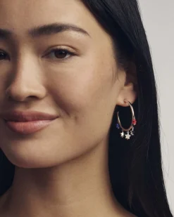 Camila Silver Hoop Earrings
