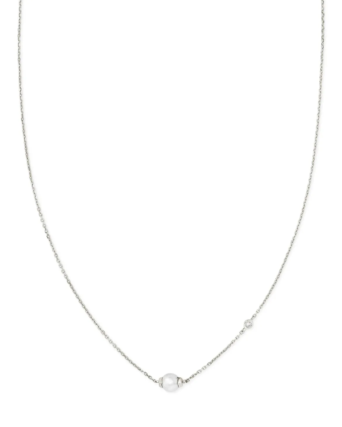Cathleen 14k White Gold Pendant Necklace Freshwater Cultured Pearl