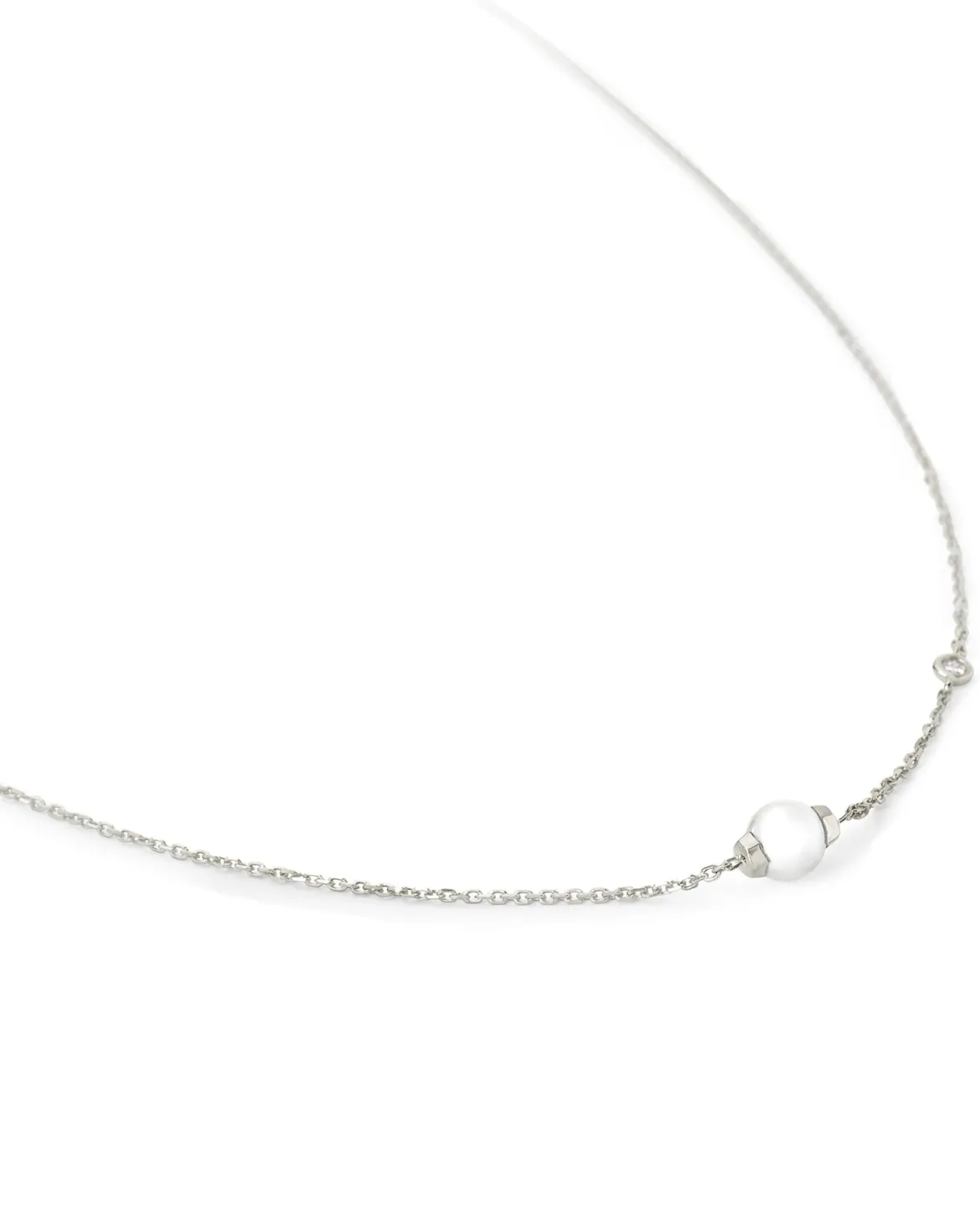 Cathleen 14k White Gold Pendant Necklace Freshwater Cultured Pearl