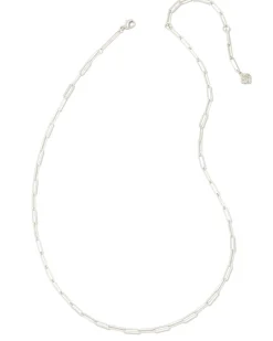 Courtney Paperclip Necklace in Silver