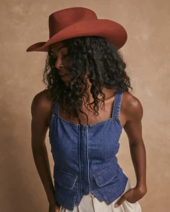 Cowgirl Pinch Crown Hat