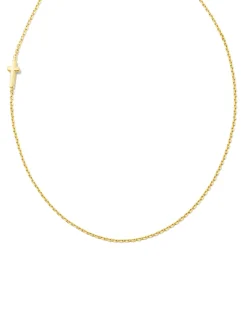 Cross Inline Necklace in 18k Gold Vermeil