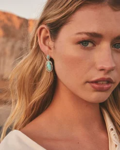 Dani 14k White Gold Statement Earrings
