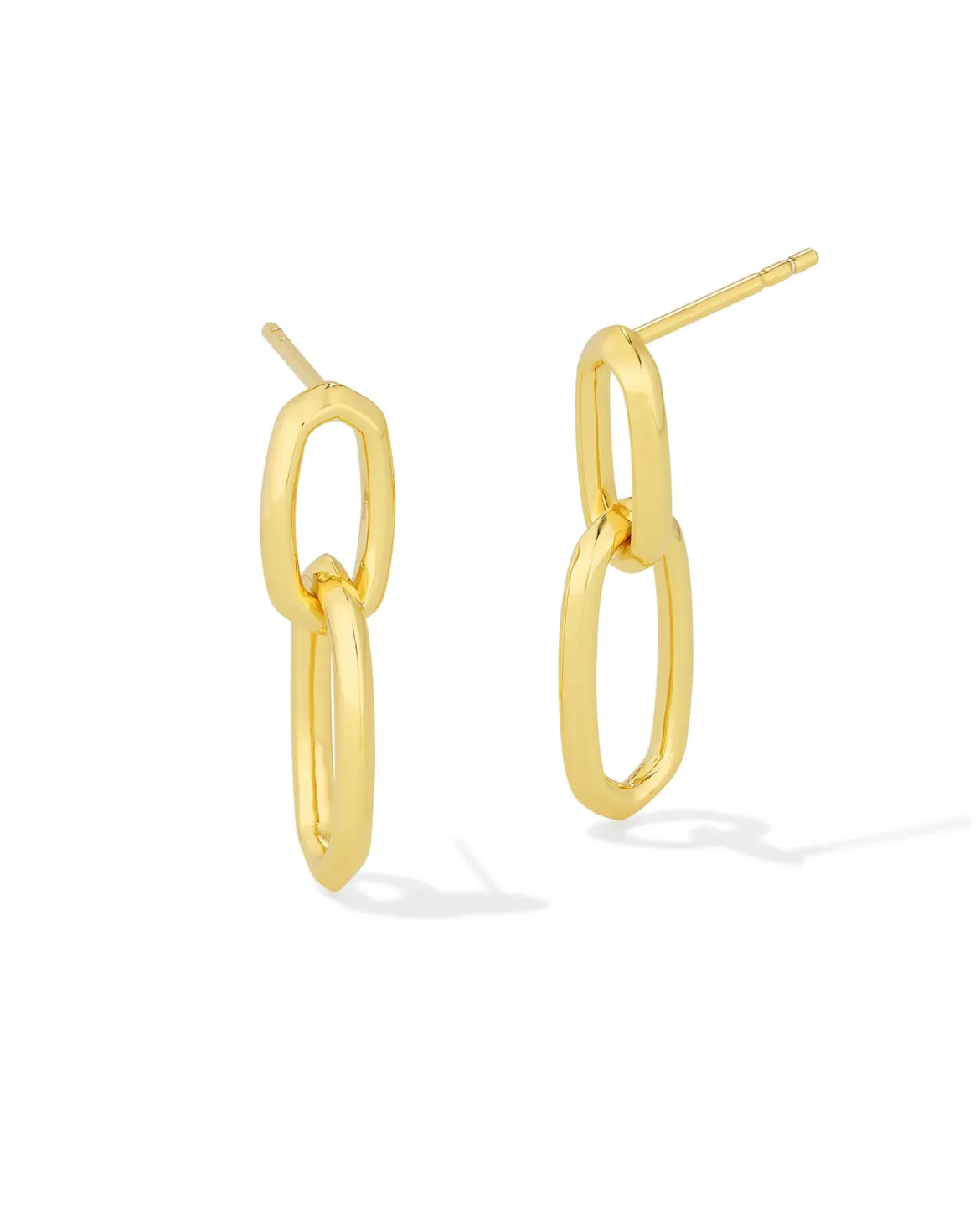Danielle 18k Gold Vermeil Interlocking Drop Earrings