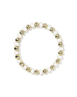 Daphne Enamel Gold Stretch Bracelet
