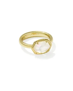 Daphne Gold Frame Band Ring