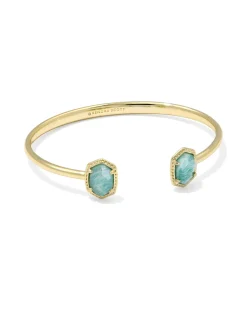 Daphne Gold Frame Cuff Bracelet