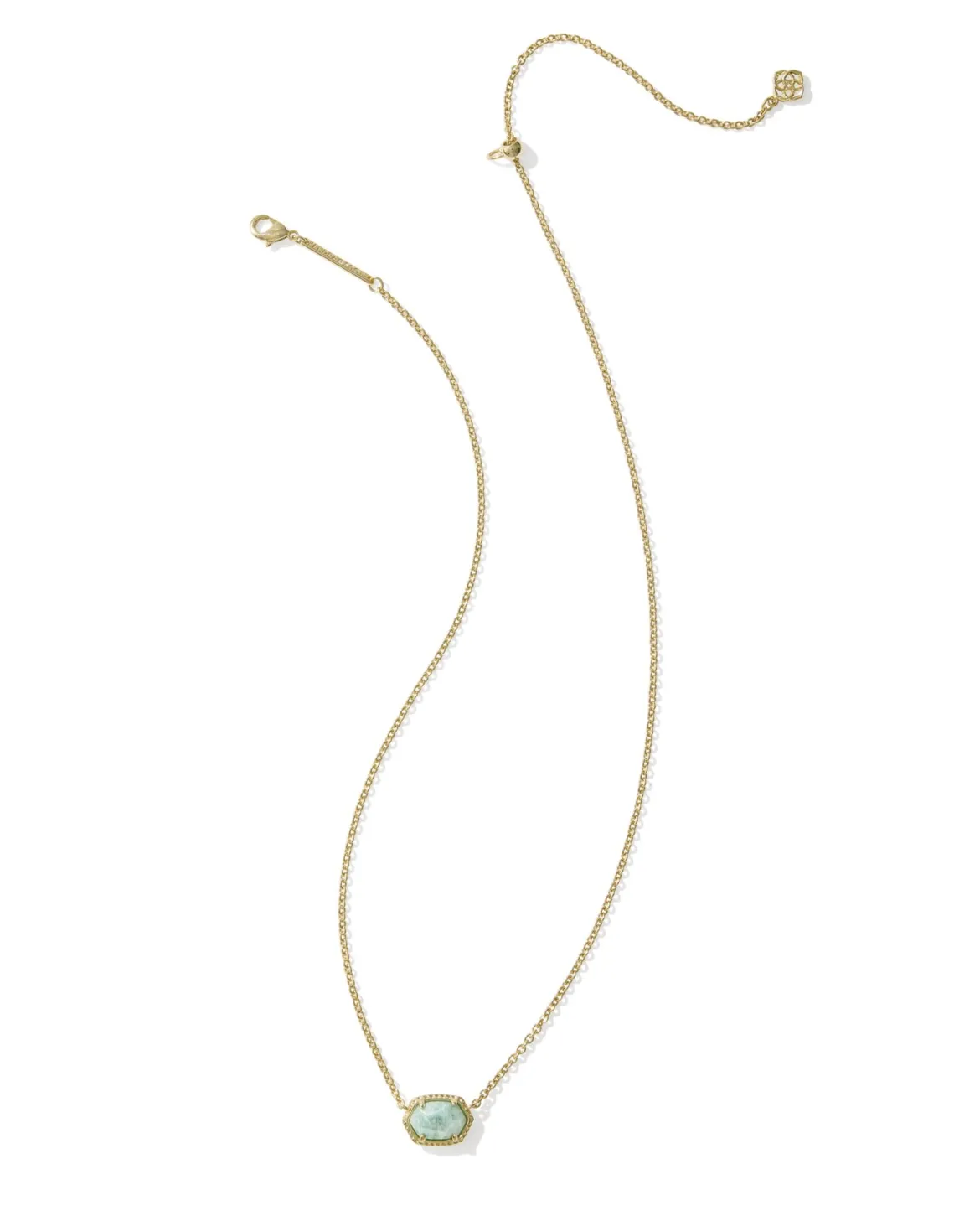 Daphne Gold Frame Short Pendant Necklace