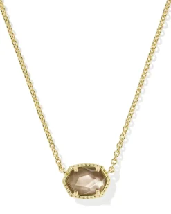 Daphne Gold Frame Short Pendant Necklace