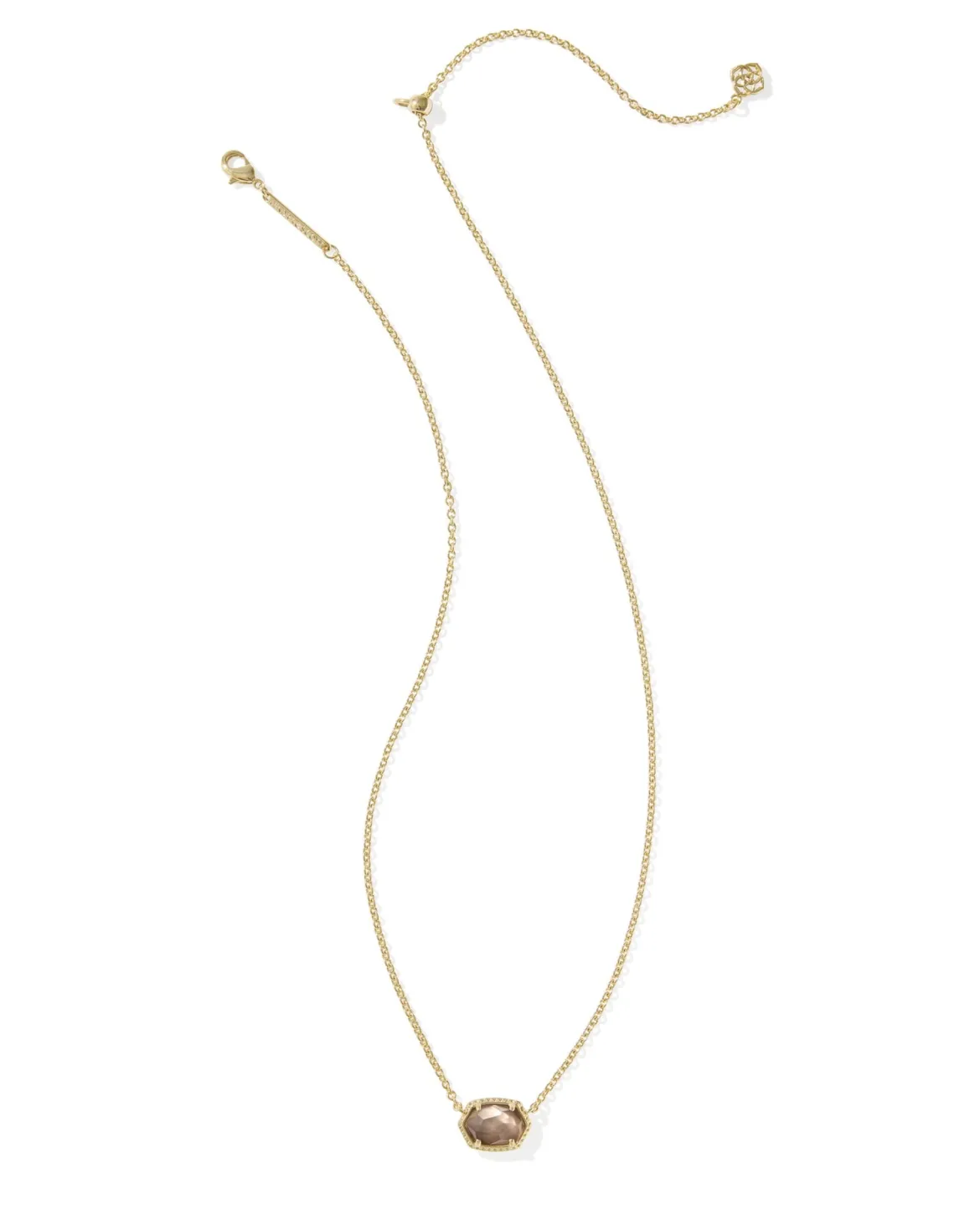 Daphne Gold Frame Short Pendant Necklace