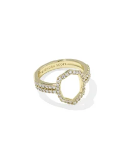 Daphne Pave Gold Cocktail Ring