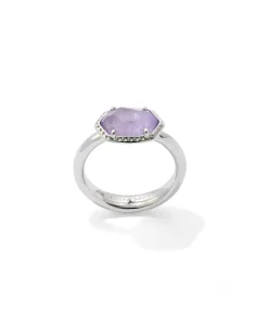 Daphne Silver Frame Band Ring
