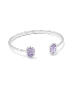 Daphne Silver Frame Cuff Bracelet
