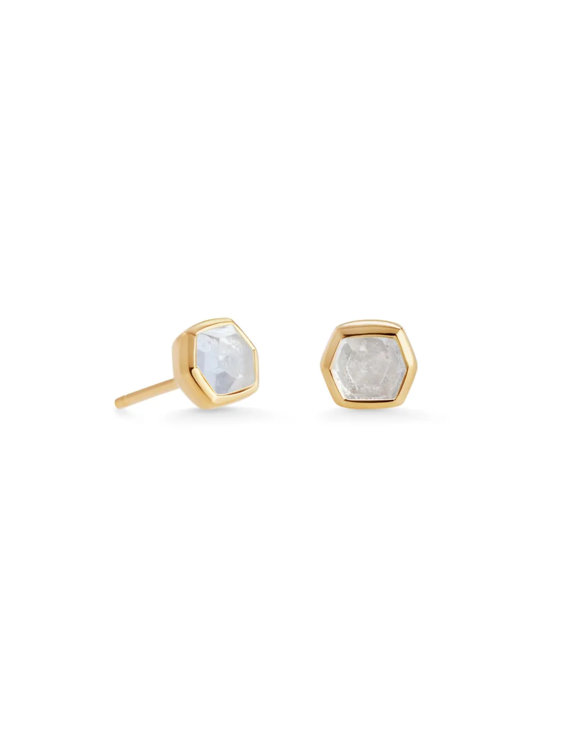 Davie 18k Gold Vermeil April Stud Earrings
