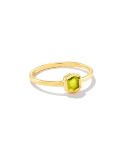 Davie 18k Gold Vermeil August Band Ring
