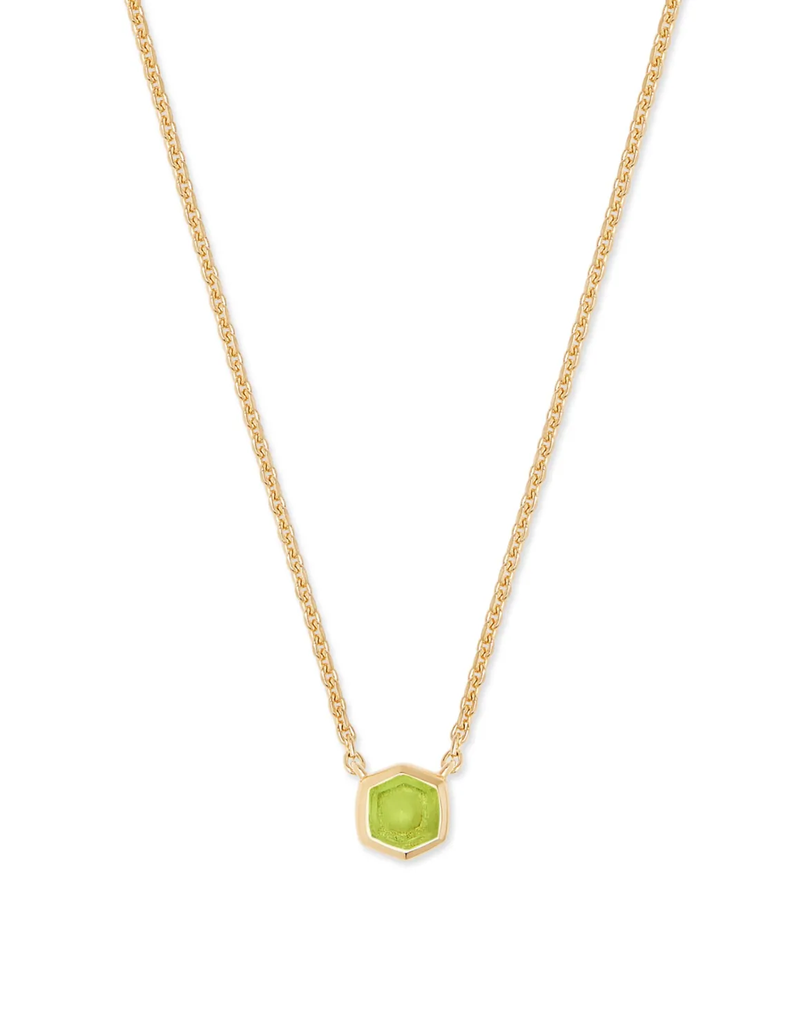 Davie 18k Gold Vermeil August Pendant Necklace