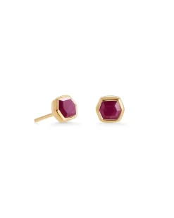 Davie 18k Gold Vermeil July Stud Earrings