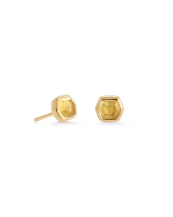 Davie 18k Gold Vermeil November Stud Earrings