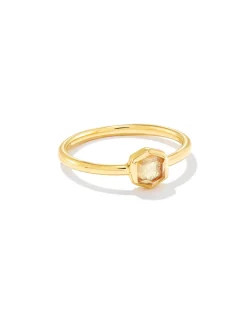 Davie 18k Gold Vermeil November Band Ring