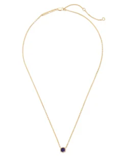 Davie 18k Gold Vermeil September Pendant Necklace