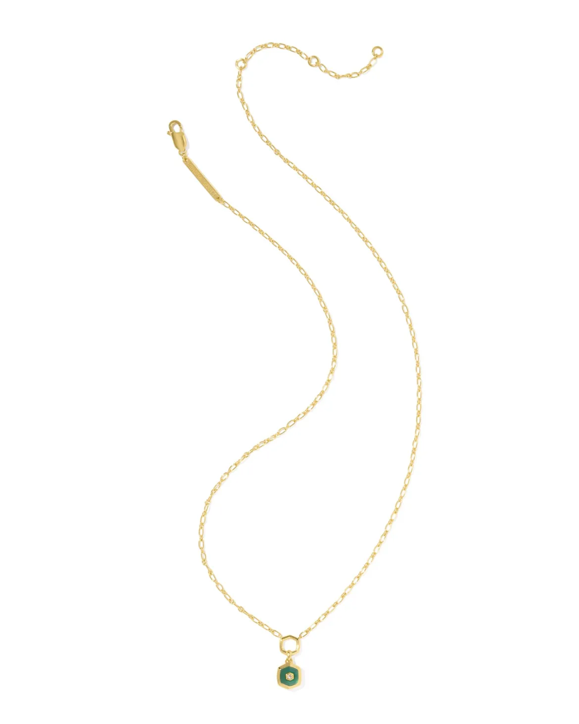 Davie 18k Gold Vermeil Stone Link and Chain Necklace