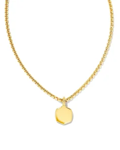 Davie Metal Charm Necklace in 18k Gold Vermeil