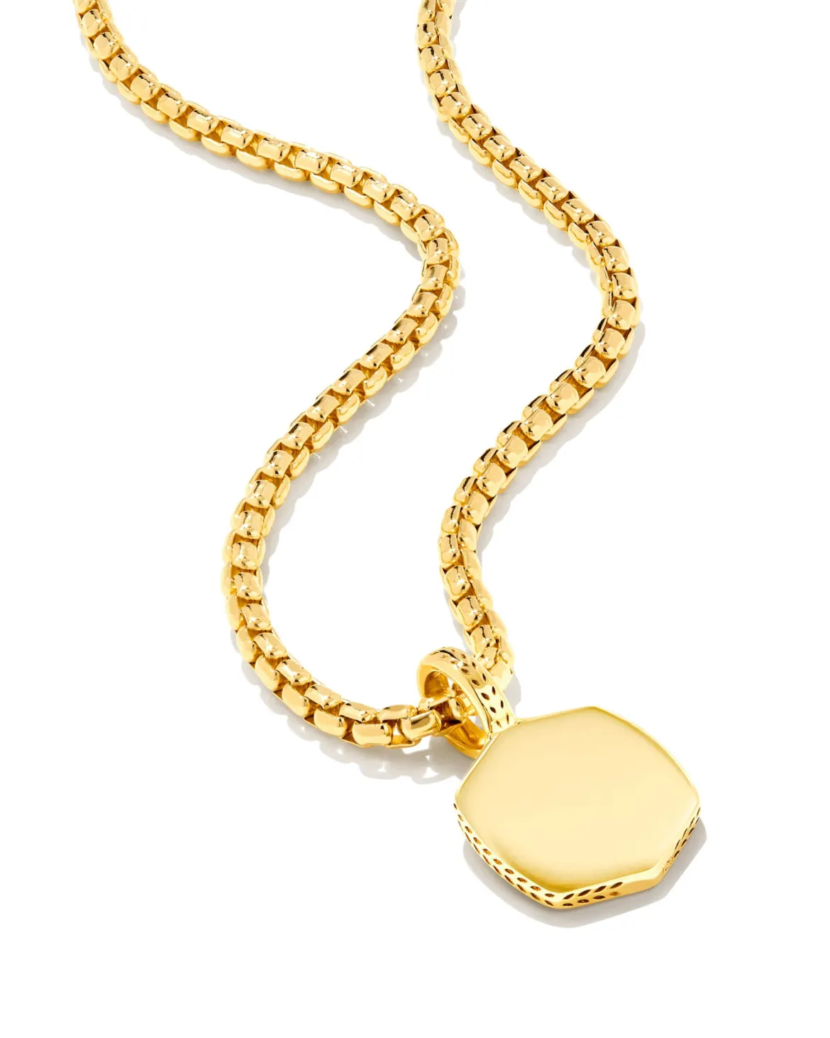 Davie Metal Charm Necklace in 18k Gold Vermeil