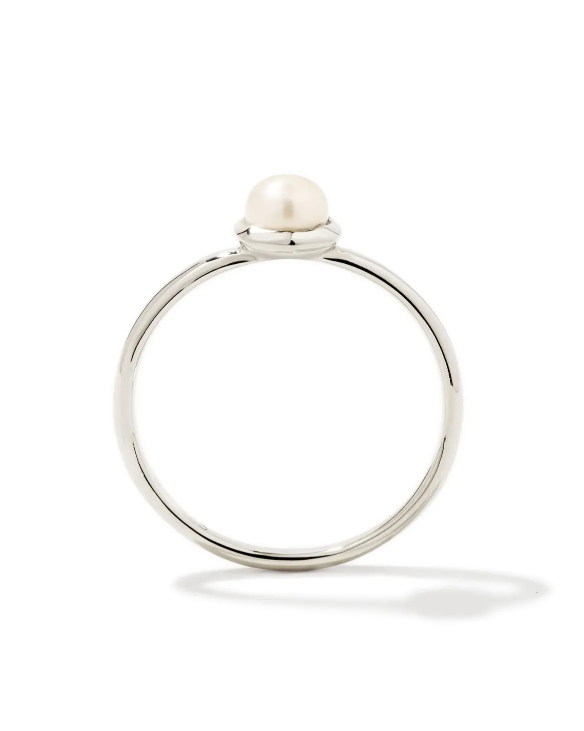 Davie Pearl Sterling Silver Band Ring in Freshwater Cultured Pearl
