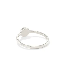 Davie Sterling Silver Amethyst Band Ring