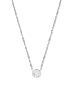 Davie Sterling Silver April Pendant Necklace