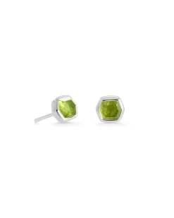Davie Sterling Silver August Stud Earrings